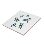 Dancing Bugs Turquoise Dragonfly Tegeltje (Zijkant)