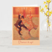 Dancing Cats Verjaardag Kaart (Gele Bloem)