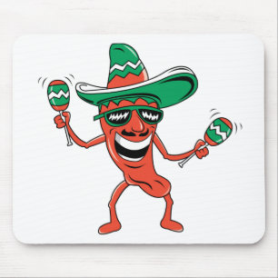 Dancing Chili Pepper Muismat