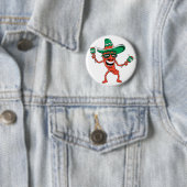 Dancing Chili Pepper Ronde Button 5,7 Cm (In situ)