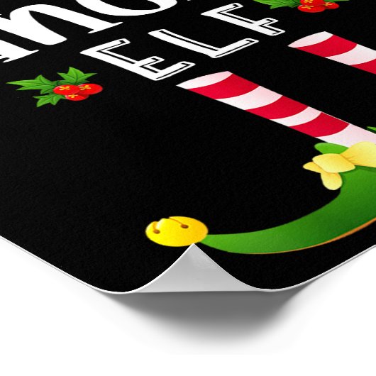 Dancing Christmas Elf Matching Pajama X-mas Party Poster (Hoek)