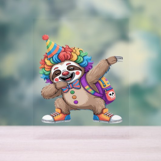 Dancing Clown Dabbing Éffrayant Halloween paresse (Neutre)