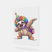 Dancing Clown Dabbing Éffrayant Halloween paresse  (Angle)