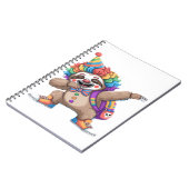 Dancing Clown Dabbing Spooky Halloween luiaards Ov Notitieboek (Linkerzijde)