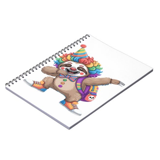 Dancing Clown Dabbing Spooky Halloween luiaards Ov Notitieboek (Linkerzijde)