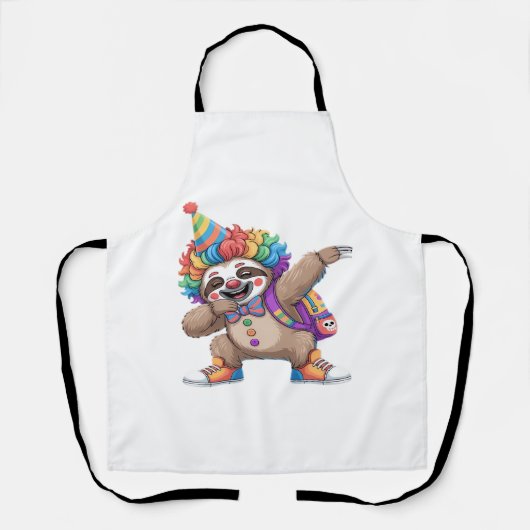 Dancing Clown Dabbing Spooky Halloween luiaards Ov Schort (Voorkant)