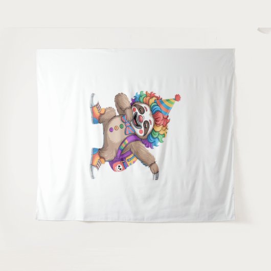 Dancing Clown Dabbing Spooky Halloween luiaards Ov Wandkleed (Voorkant (horizontaal))