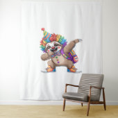 Dancing Clown Dabbing Spooky Halloween luiaards Ov Wandkleed (In situ)