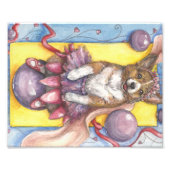 Dancing Corgi Foto Afdruk (Voorkant)