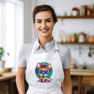 Dancing Corgi Kawaii Cute Lang Schort