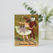 Dancing Couple Halloween Costume Fête Invitation (Debout devant)