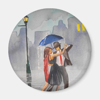 DANCING COUPLE UMBRELLA MAGNEET