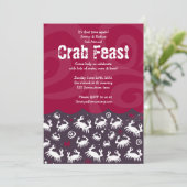 Dancing CRAB FEST FÊTE Diner fêtes Invitation (Debout devant)