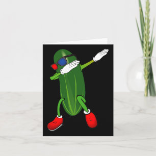 Dancing Cucumber Pickle Lover Schattige Funny Kaart
