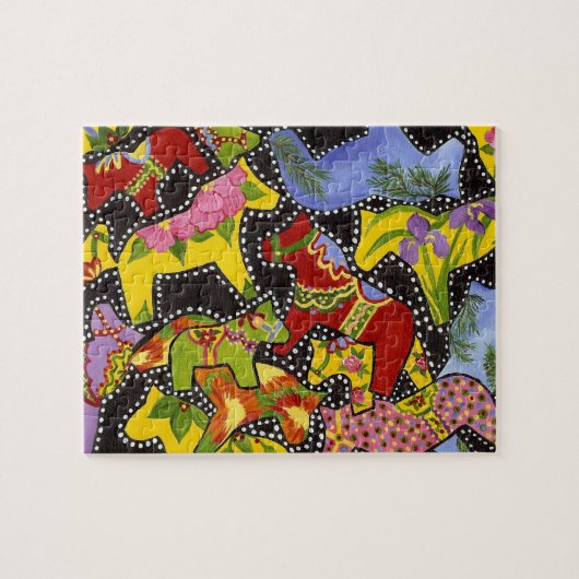 Dancing Dala Chevaux Puzzle (Horizontal)