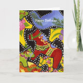 Dancing Dala Hors Carte d'anniversaire (Devant)