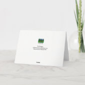 Dancing Deer Notecard Kaart (Achterkant)