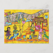 Dancing Devas - Carte postale de dessin Apsara (Devant)