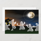 Dancing Disco Fantômes Halloween fêtes Invitations (Devant / Derrière)