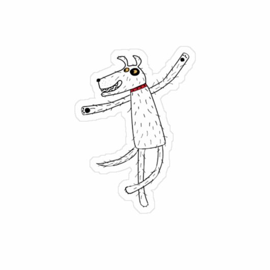Dancing Dog Sticker