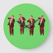 Dancing Donald Trump Christmas MAGA Grote Klok (Voorkant)