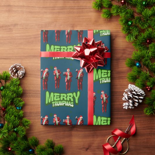 Dancing Donald Trump MAGA Kerst Cadeaupapier (Feestdagen Geschenken)