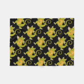Dancing Dragon Fleece Deken (Voorkant (Horizontaal))