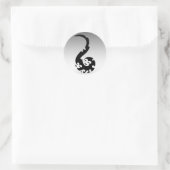 Dancing Dragon Ronde Sticker (Tas)