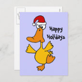 Dancing Duck Christmas Design Feestdagenkaart (Voorkant / Achterkant)