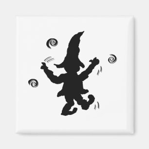 Dancing Elf beroemd gemaakt door Cussdum Design Magneet