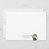 Dancing Elves Noël Fête Invitation (Dos)