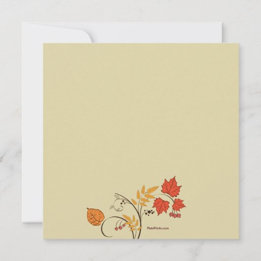 Dancing Fall Leaves Invitation (Dos)