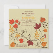 Dancing Fall Leaves Invitation (Devant)