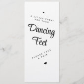 Dancing Feet Sign Wedding Flip Flops Invitation (Devant)