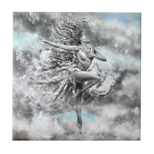 Dancing Femme Carreaux de céramique (Devant)