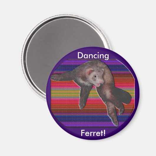 Dancing Ferret Magnet (Recto/Verso)