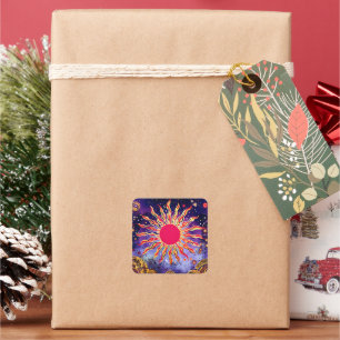 Dancing Fire of the Cosmos beroemd gemaakt door Th Vierkante Sticker