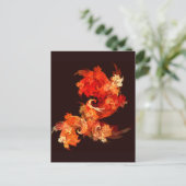 Dancing Firebirds Abstract Art Briefkaart (Staand voorkant)