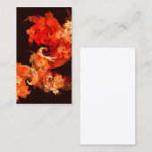 Dancing Firebirds Abstrait Art Carte de visite (Devant / Derrière)