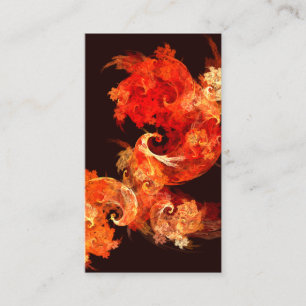 Dancing Firebirds Abstrait Art Carte de visite