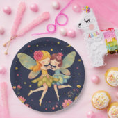 Dancing Floral Fairies1 Gouden Glitter Papier Bord (Feest)
