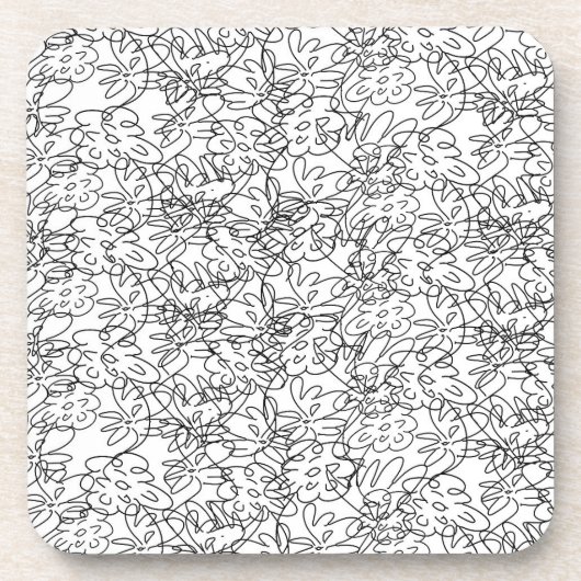 Dancing Flowers Onderzetters (Voorkant)