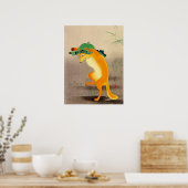 Dancing Fox Ohara Koson 1910 Poster (Keuken)