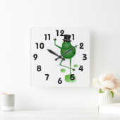 Dancing Frog Clock Vierkante Klok (Huis)