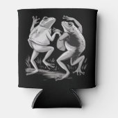 Dancing Frogs Toad Goblincore Dark Academia Retro Blikjeskoeler (Voorkant)