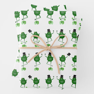 Dancing Frogs Wrapping Papier Bladen Inpakpapier Vel