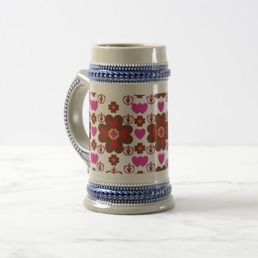 Dancing Galaxy Cosmic Drinkware Pattern Bierpul (Voorkant links)