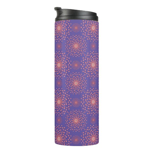 Dancing Galaxy Cosmic Drinkware Pattern Thermosbeker (Geroteerd rechts)
