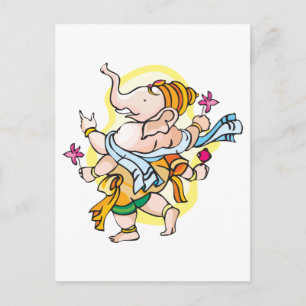 Dancing Ganesha Briefkaart