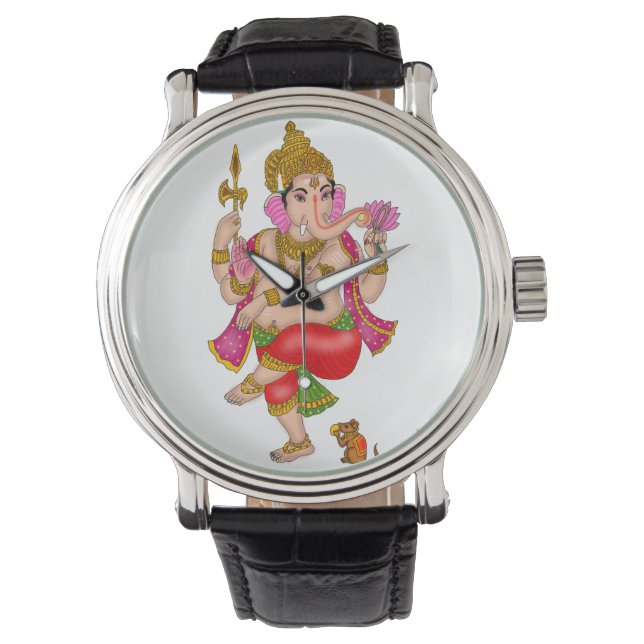 Dancing Ganesha Clock Horloge (Voorkant)